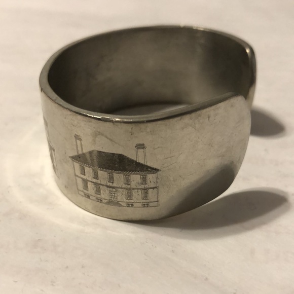 Salisbury Pewter USA 2011 Cuff Bracelet Bicentennial Revolutionary Landmarks - Picture 5 of 11